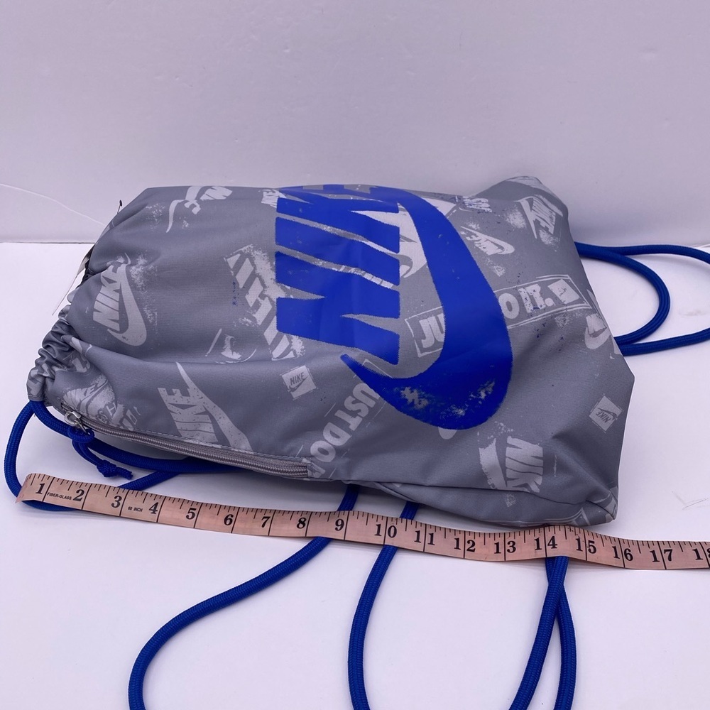 Nike Blue and Gray Drawstring Backpack - Picture 9 of 9